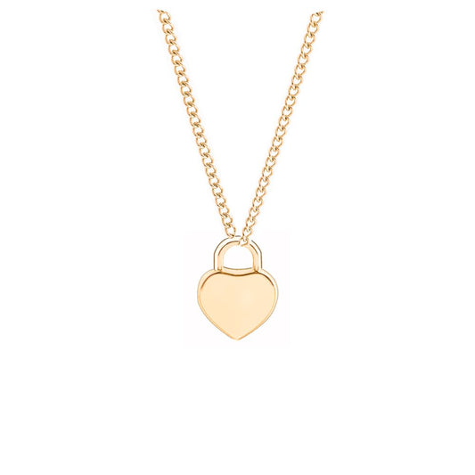 Collana con ciondolo a forma di cuore iniziale