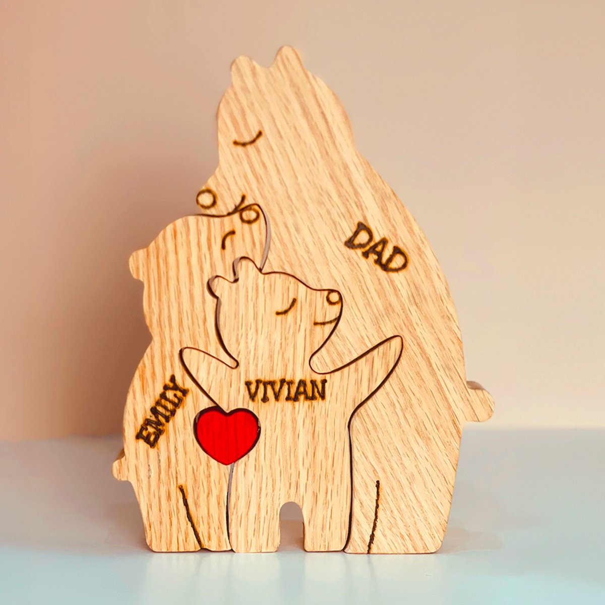 Puzzle Familial en Bois Personnalisé : Souvenir Unique et Intemporel