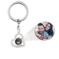 Porte-clés photo personnalisé coeur